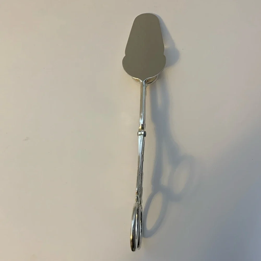 SILVER PLATED CHALICE/GOBLET AND SERVING TONGS